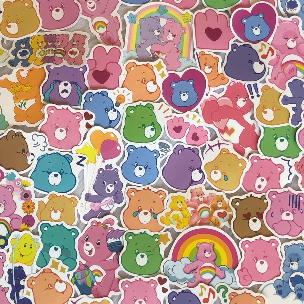 25 Random Care Bear Stickers